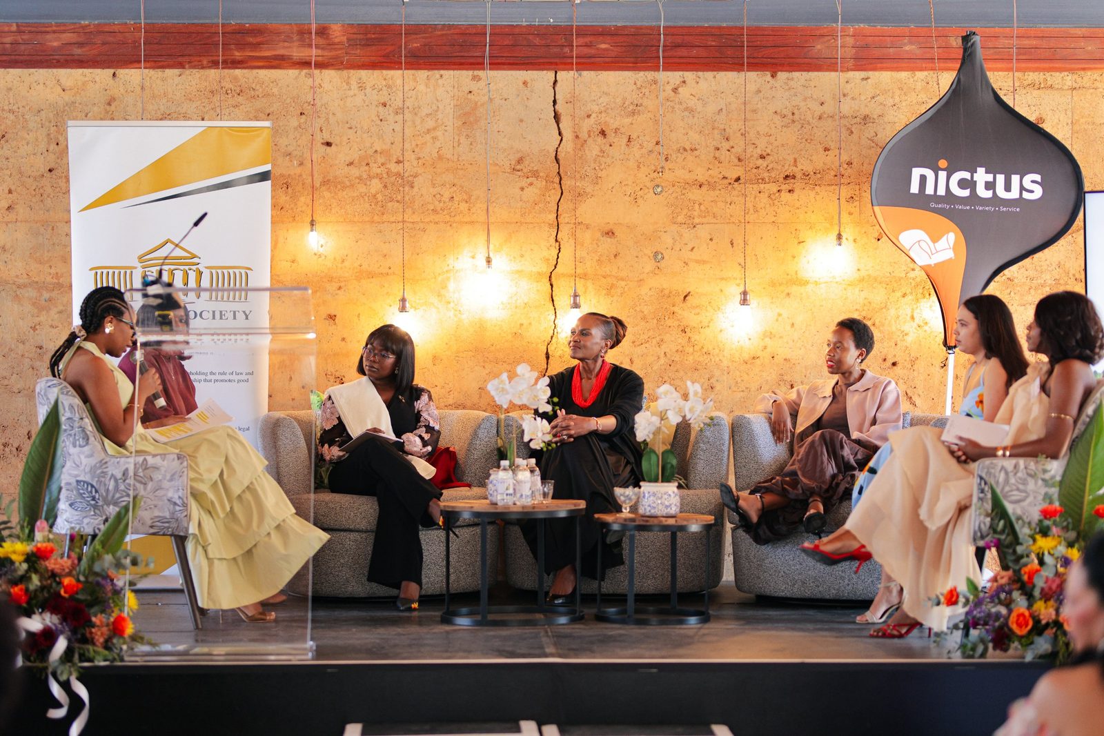 Elize Angula on the panel at the Women&rsquo;s Gathering